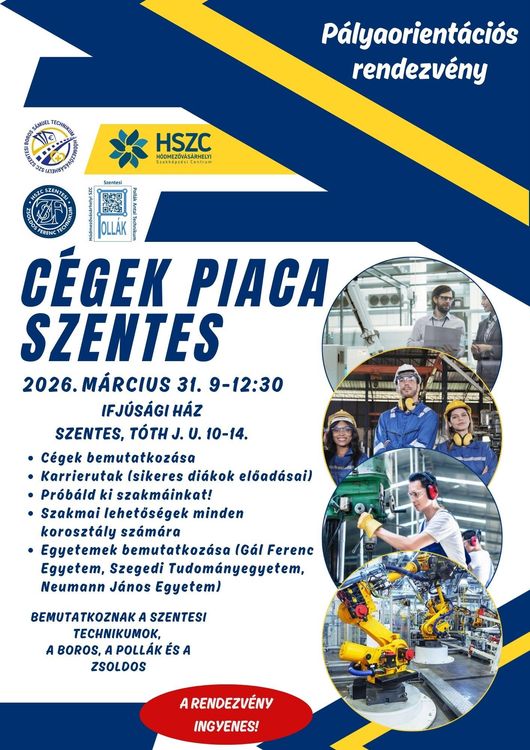 Cégek piaca Szentes 2026