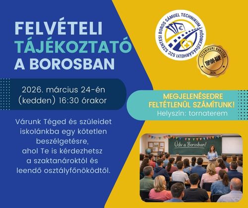 Felvételi tájékoztató