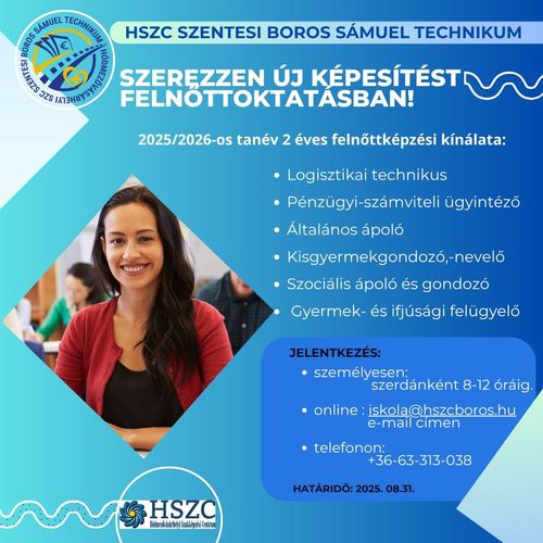 Szerezzen új képesítést felnőttoktatásban!
