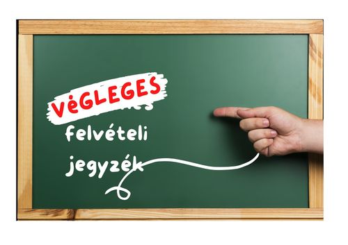 Végleges felvételi jegyzék 2026 / 2027 -es tanévre