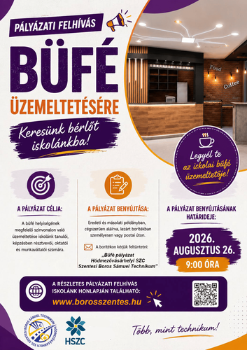 Büfé pályázat meghosszabbítása